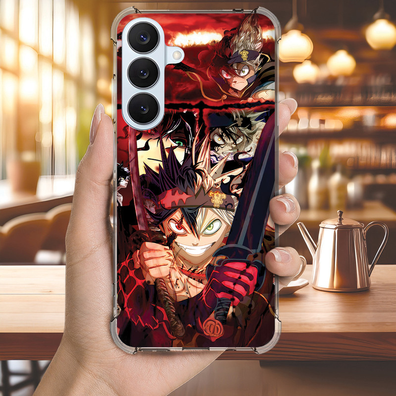 Capa Capinha GALAXY A20 A16 A15 A14 A13 A12 A11 A10 A05 Anti-impacto Personalizada anime ASTA BLACK 3419