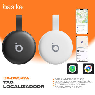 BASIKE Localizador Bluetooth Compatível com Android e iOS para Rastreador de Objetos Perdidos/Pet