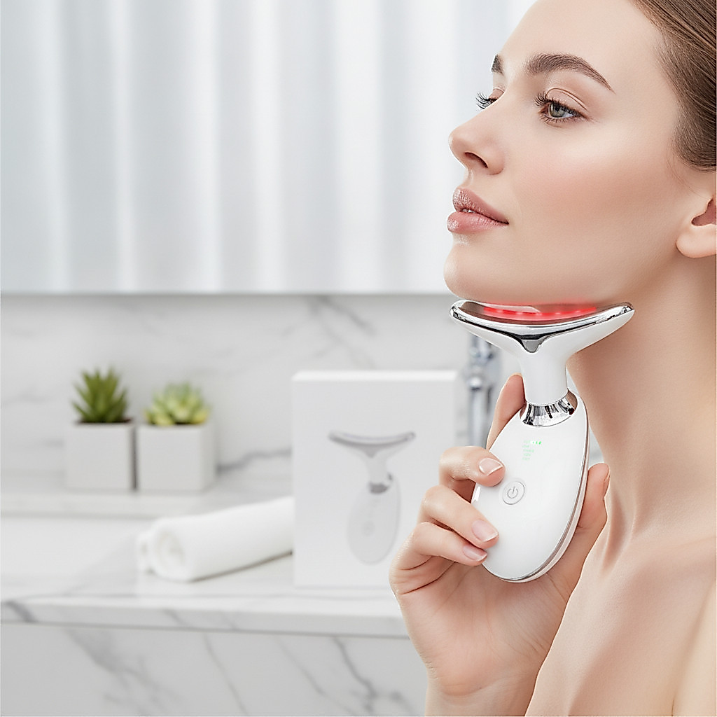 MASSAGEM FACIAL Bivolt  -  Led Aparelho Tratamento Com - Original Premium Lacrado Envio Rápido