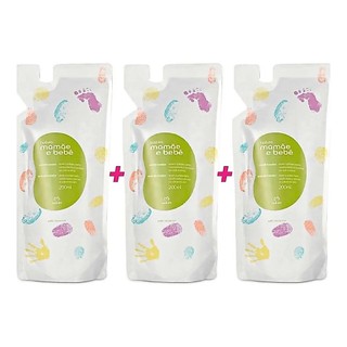 Kit Natura Refil Condicionador Mamâe Bebe 03 Unid De 200ml