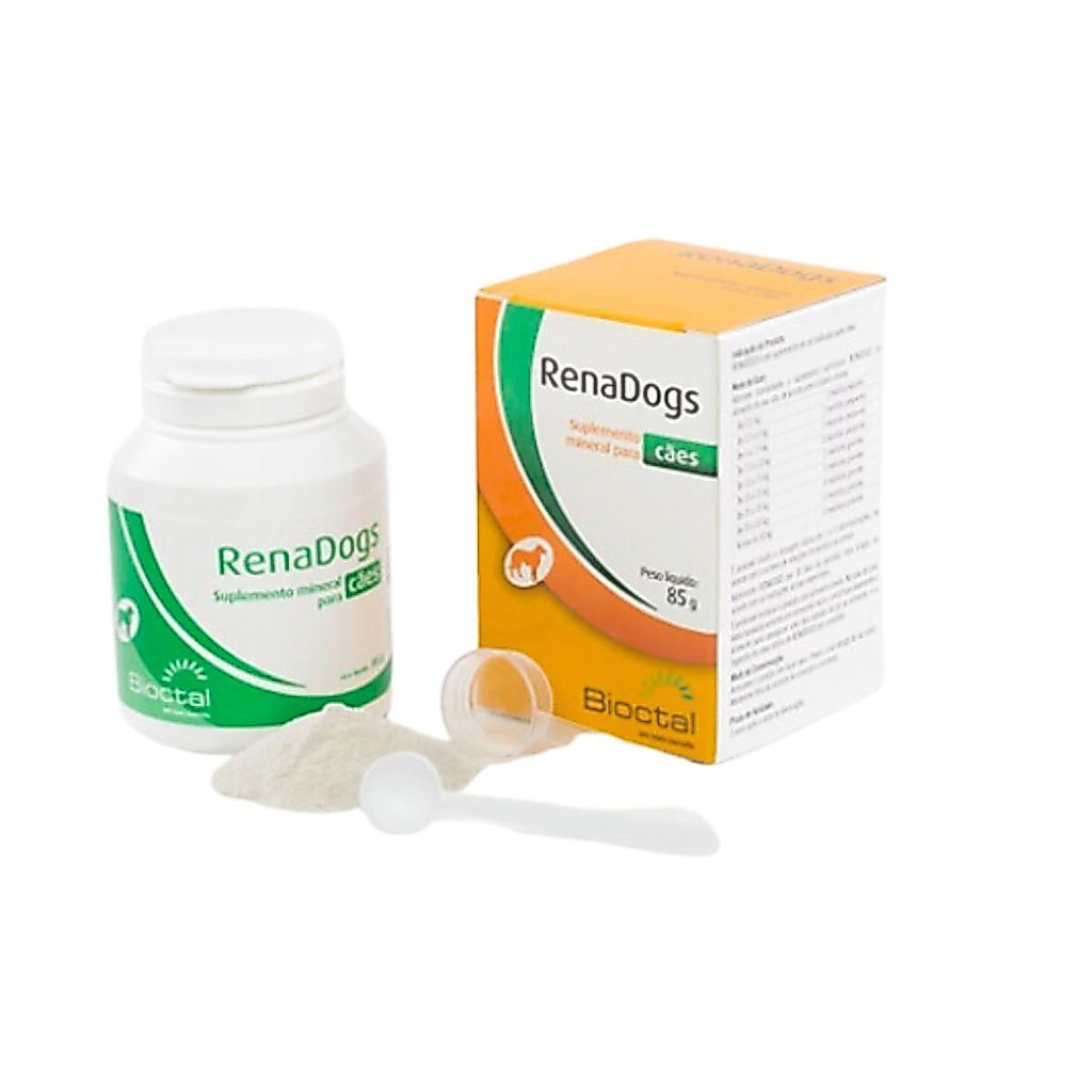 Suplemento Mineral Renadogs 85g Tratamento Renal Cães