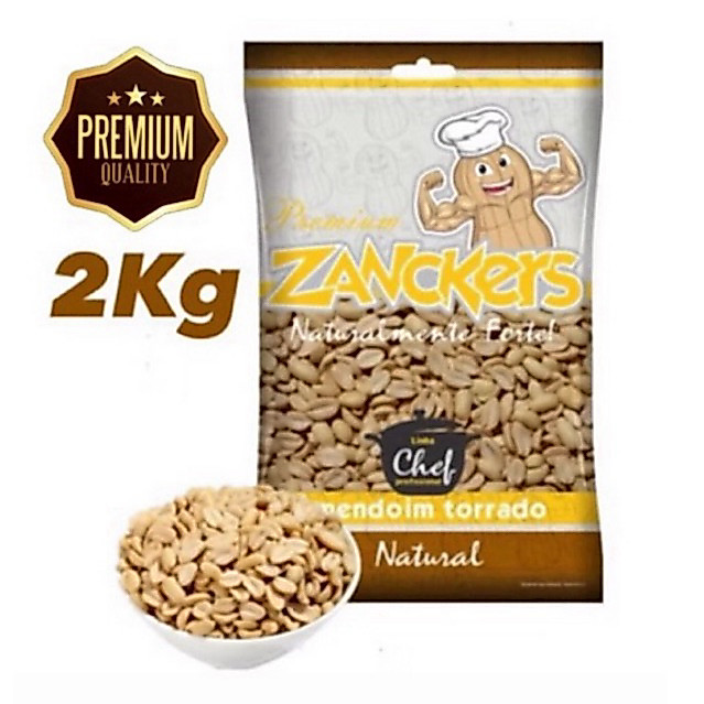 Amendoim Torrado 2Kg Natural Premium ( SEM SAL)