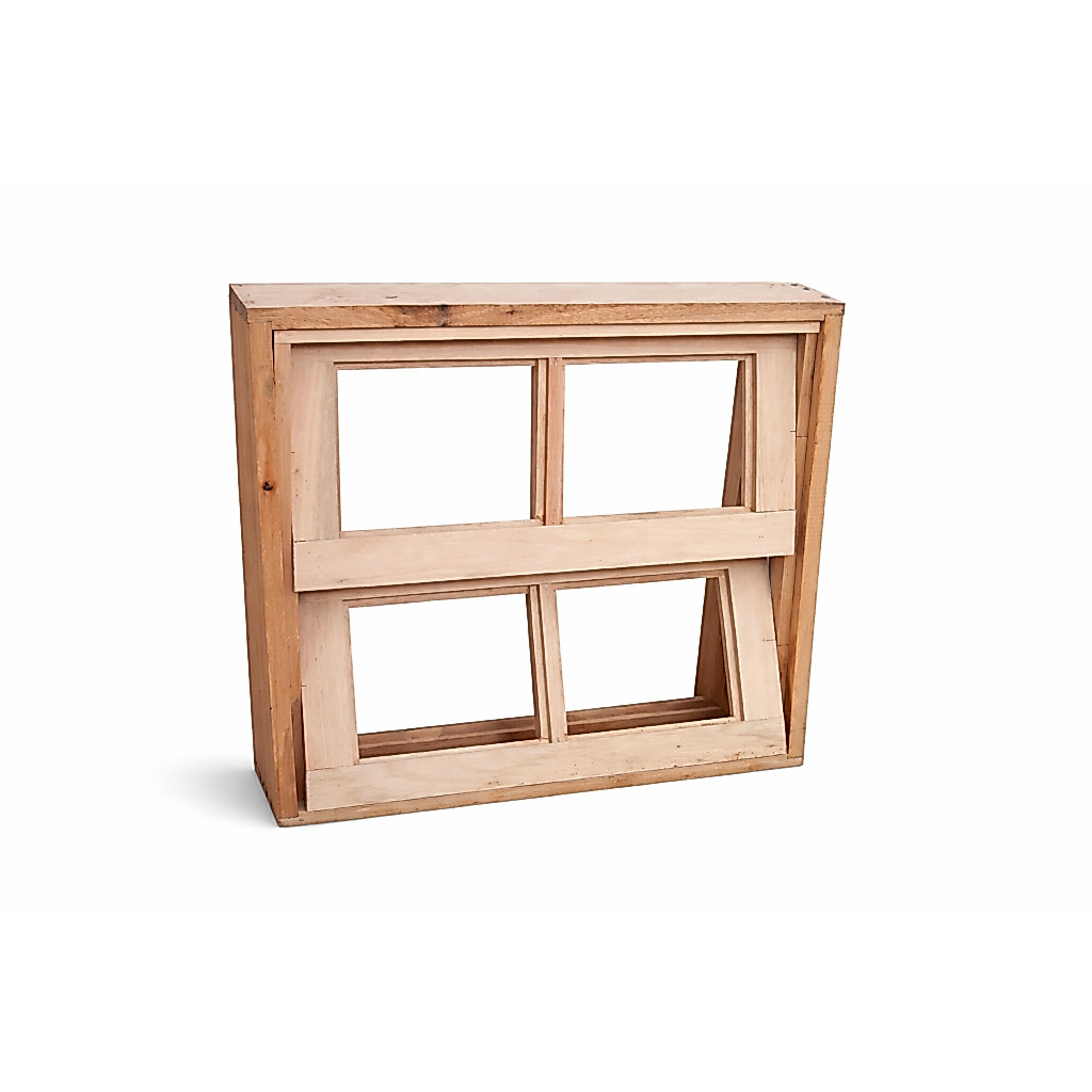 Janela Vitro para banheiro 60x60x12 2 folhas Quadriculadas 4 vidros