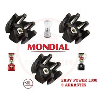 3x Arraste do Copo Mondial Easy Power L-550 L-555 L-60 L-66