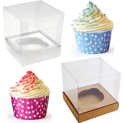 30 Caixas 7,5X7,5X7,5 com berço para Cupcake, Mini Bolo, doce, presentes e lembrancinhas