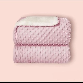 Cobertor Luxo Para Bebê Dupla Face Soft Bolha Com Sherpa
