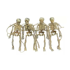 Decoração Halloween 4 Esqueletos Humanos pra Pendurar