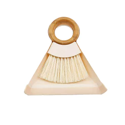 Kit Escova de Bambu E Pá Pequeno Para Limpeza - Oikos