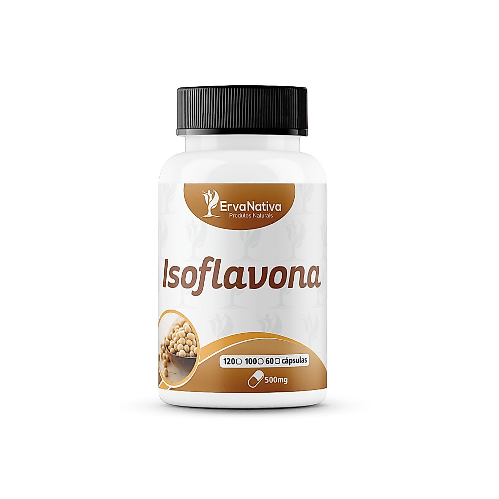 Isoflavona 100 Cápsulas 500mg - Erva Nativa