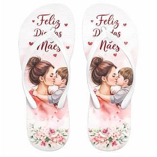 Chinelos Personalizados Dia das Mães kit com 25 pares