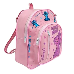 Mochila Infantil Escolar Grande Reforçada Stitch Minnie Escola Creche Passeio Juvenil Menino Menina