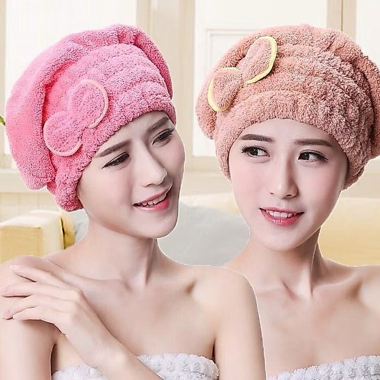 Touca para seca cabelo Mágica Touca de Banho Absorvente Toalha de Microfibra kicool Top Ola
