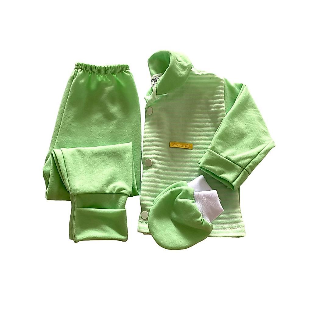 Pagão Kit c/3 pçs de bebe recem nascido menino.