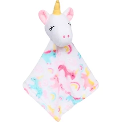 Naninha De Pelúcia Branco Unicórnio Para Bebê 11863 - BUBA