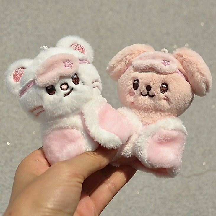 Stray Kids SKZOO Pink Pijama Series Chaveiro Brinquedo De Pelúcia-Pelúcias K-POP Coreanas (Felix , Lee Know , Seungmin)-