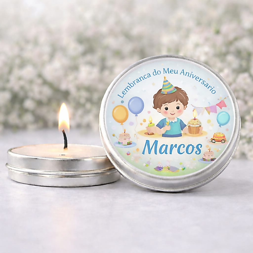 KIT 25 velas aromáticas Lembrancinhas/ Brindes personalizados, cha de bebê, casamento, aniversário, brinde para empresa