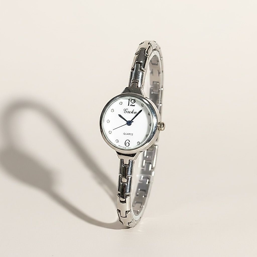 [RED01] Relogio de Pulso Feminino Fino luxo redondo delicado Original Aço Inox Premium