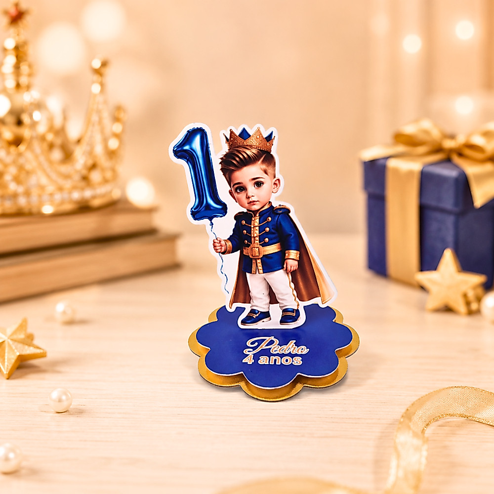 Aplique  Duplo 3D 5x5 Mascotinho IA personalizado para latinha caixinha acrílica Lembrancinha para festa