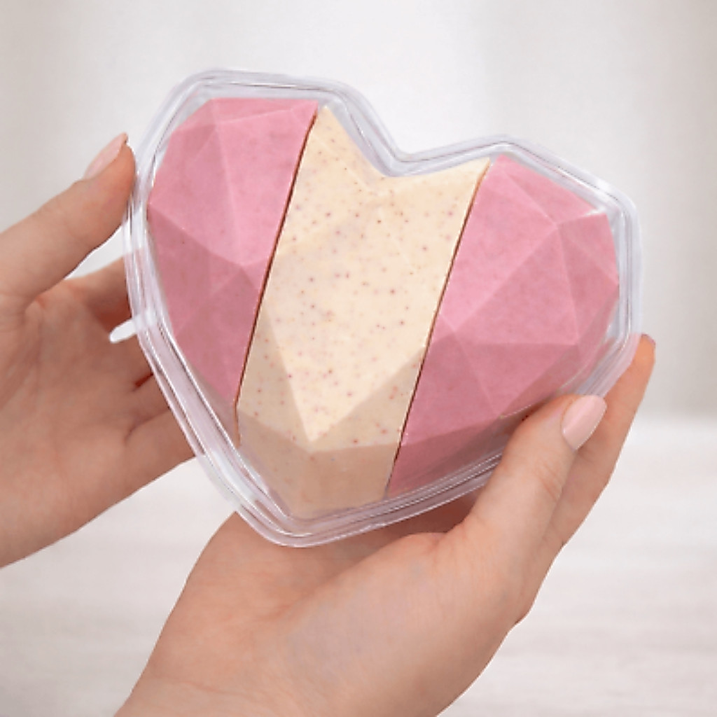 Forma Coração Lapidado Fatias 3 Partes 350g 10644 · foto 2
