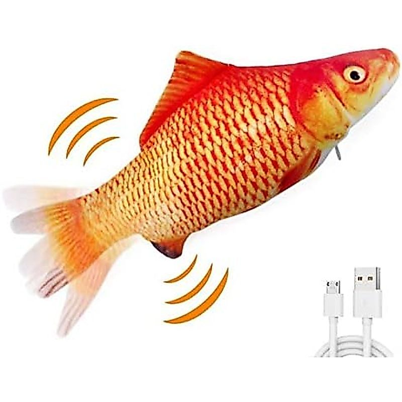 Brinquedos De Pelúcia Elétricos Para Peixes Em Movimento QIAONIUNIU