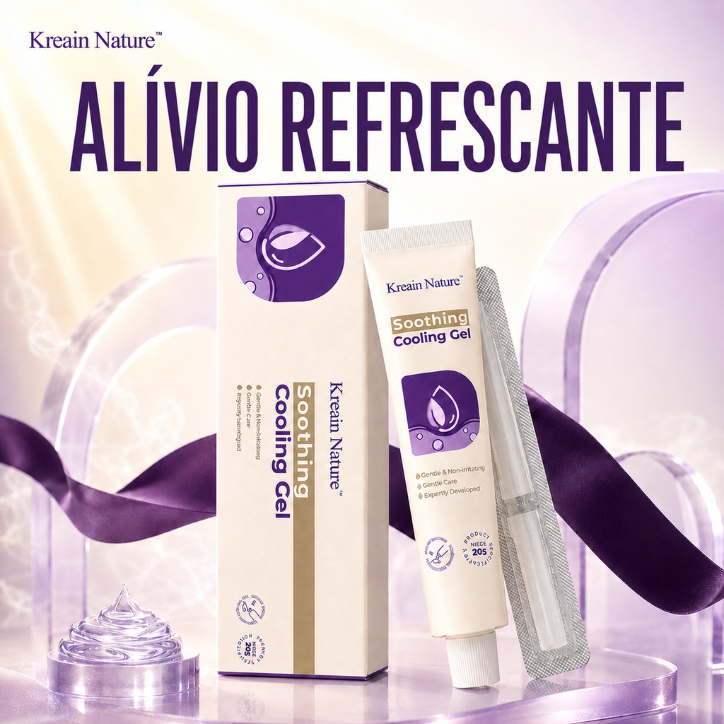 Kreain Nature Gel Pomada Para Hemorroidas Fórmula Suave para Acalmar e Reduzir Inchaço