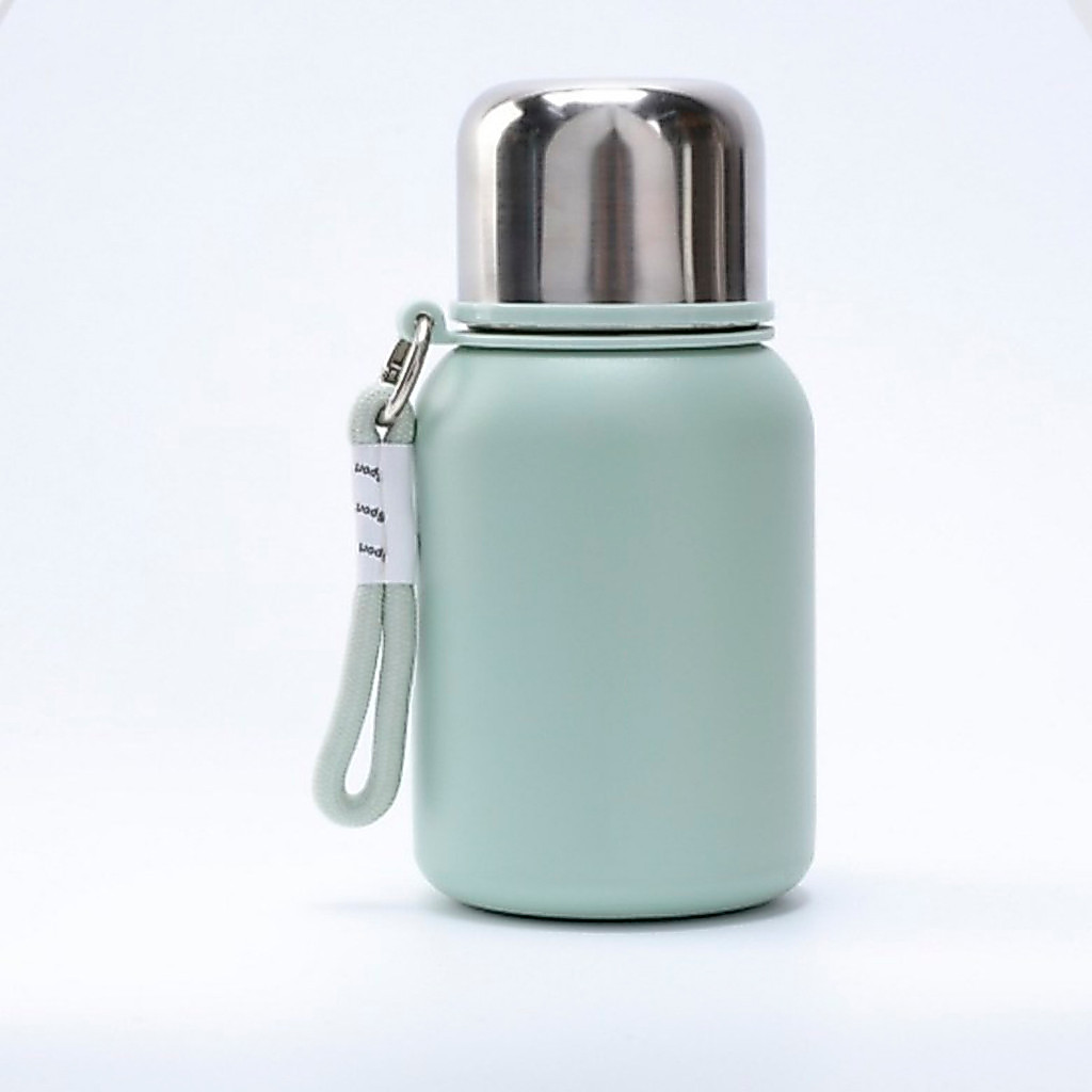 Mini Garrafa Térmica Aço Inox Escola Passeio Trabalho Cor:Ve