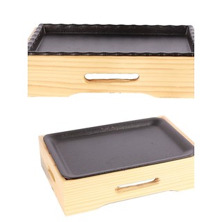 Estilo japonês placa quadrada retangular teppanyaki ocidental restaurante bife teppanyaki assadeira doméstica panela de 
