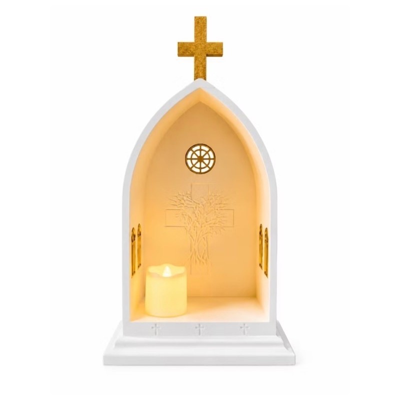 Oratório Católico Nossa Senhora Aparecida Mini Capela Religiosa Para Decoração Presente Fé