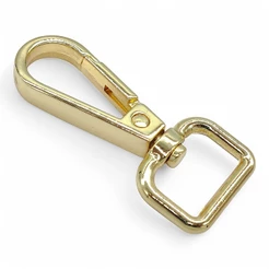 Mosquetão para Bolsa 15mm 10 Und Dourado Cataforético