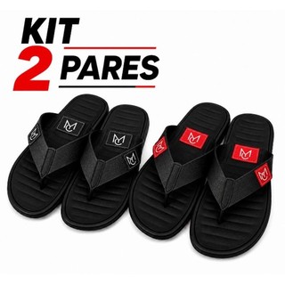 Kit 2 Pares Chinelo Masculino, Leve e Confortavel , Promoçao