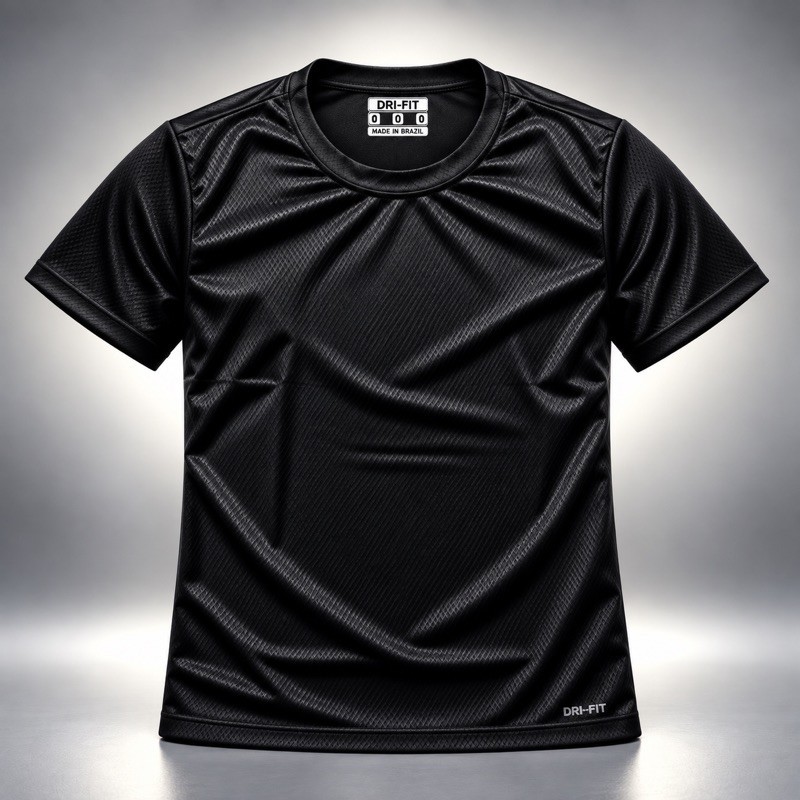 Camiseta Infantil Esportiva Menino Tecido Furadinho Antitranspirante Secagem Rápida