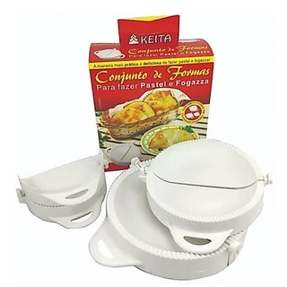Conjunto 3 Forma Molde Pastel Salgados - 9,6cm/12,3cm/15cm - Forminha De Pastel Utensílios De Cozinha Keita