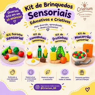 kits Brinquedos Sensoriais/Infantil Educativo Montessori Presente para Crianças Criativo