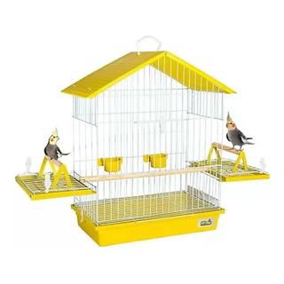 Viveiro para Calopsita 60 cm em Arame BTC com Teto Plástico e Acessórios