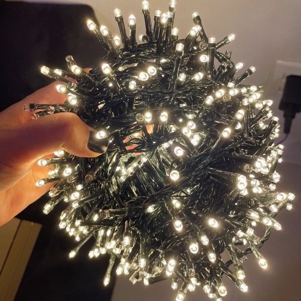 Pisca Led Fixo 10M 100 LEDS Natal Decoração Sofisticado Luz Fixa Luxo Eventos Festas Econômico Seguro