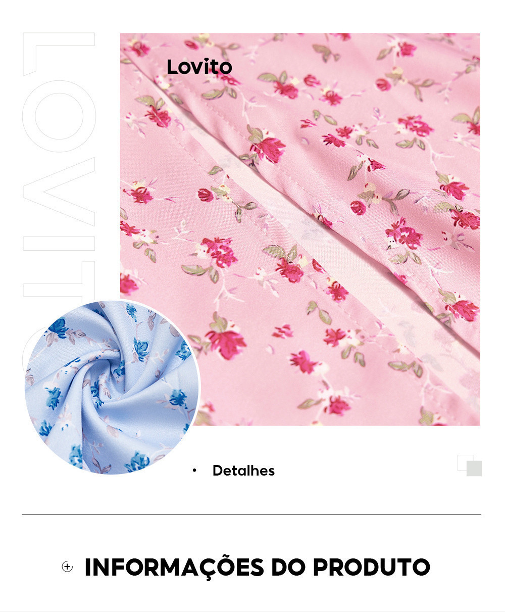Detalhe do vestido floral
