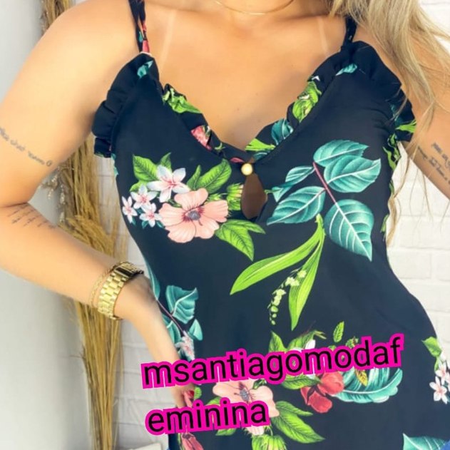 Blusinha Feminina, alcinha, decote com babado / BLUSA REGATA SOCIAL OU CASUAL VERÃO (MOD. 007)