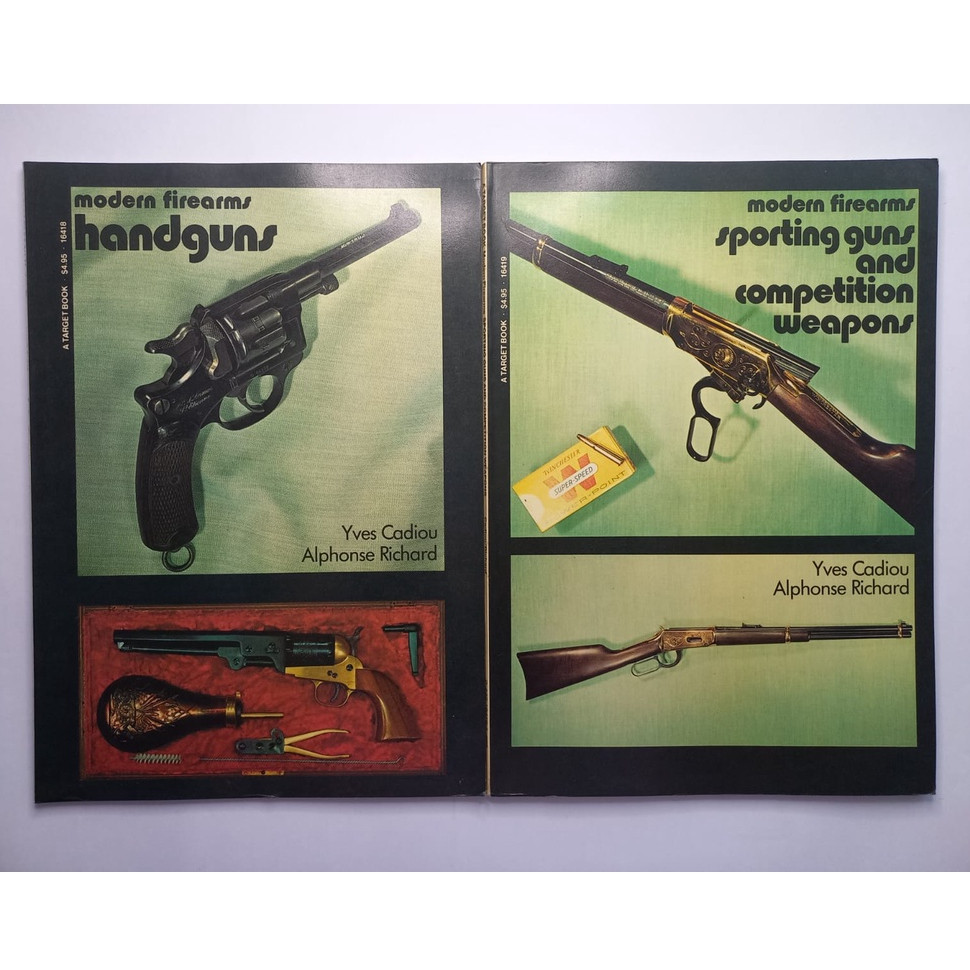 Importado Modern Firearms 16418 e 16419 Editora A Target Book 1977 Hand Guns And Spórting Guns Otimas