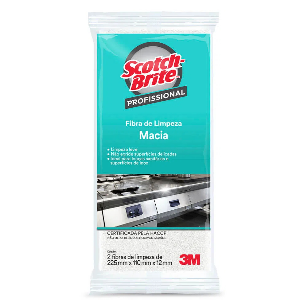 Fibra Scotch Brite Original 3M - Limpeza Leve, Geral, Pesada e Fibraço - Pacote Com 10 Unidades