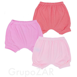 Shorts Bebê Caneladinho Tapa Fralda Menina Menino
