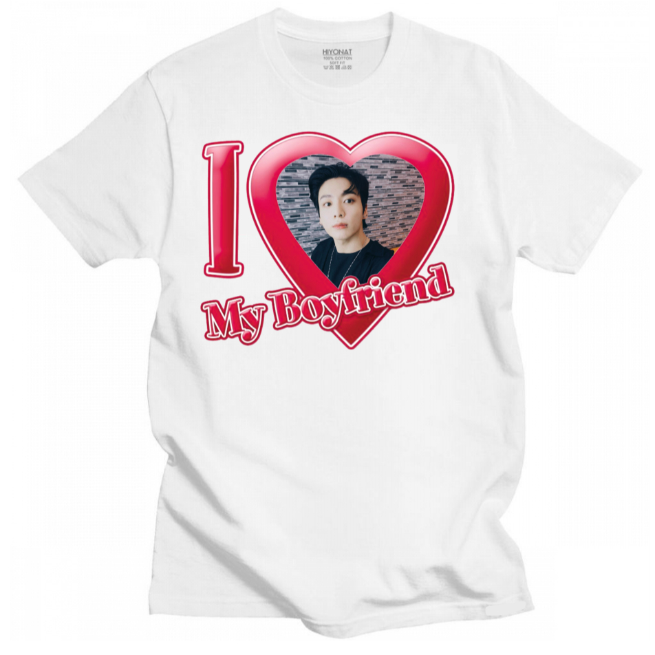 Camiseta Unissex I Love My Boyfriend Jeon Jung-kook Of BTS K Pop ...