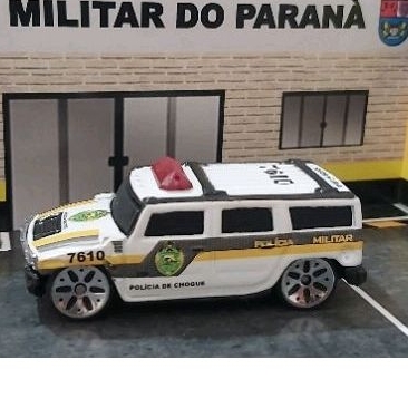 VIATURA PMPR HUMMER MAISTO 1.64 TAMANHO 7CM NOVO CUSTOM PMPR