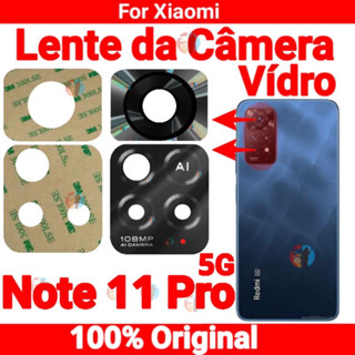 Lente da Camera Redmi Note 11 Pro 5G,21091116I, 2201116SG, Xiaomi Vidro da Câmera Original Global Traseira Vidrinho Traseiro