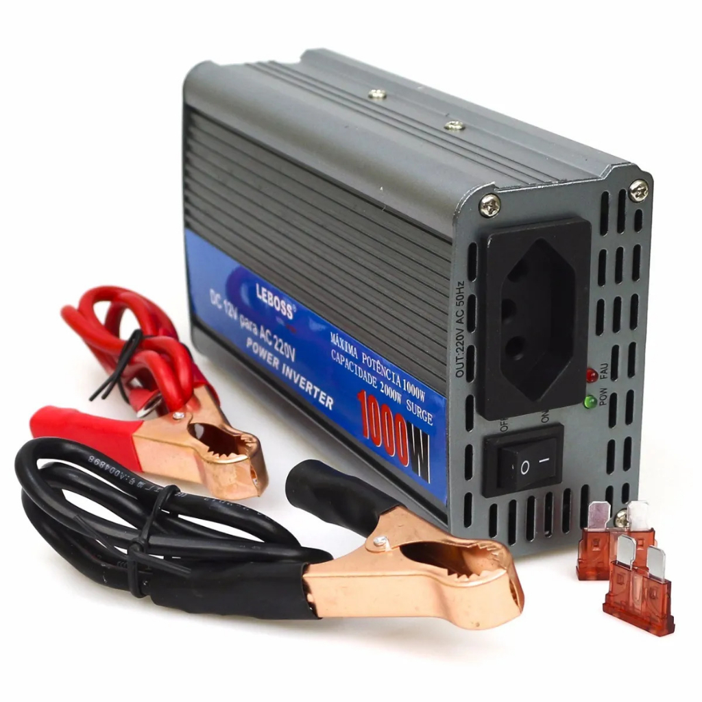 Inversor Tensão 12v 220v 1000w Transformador Conversor de Energia