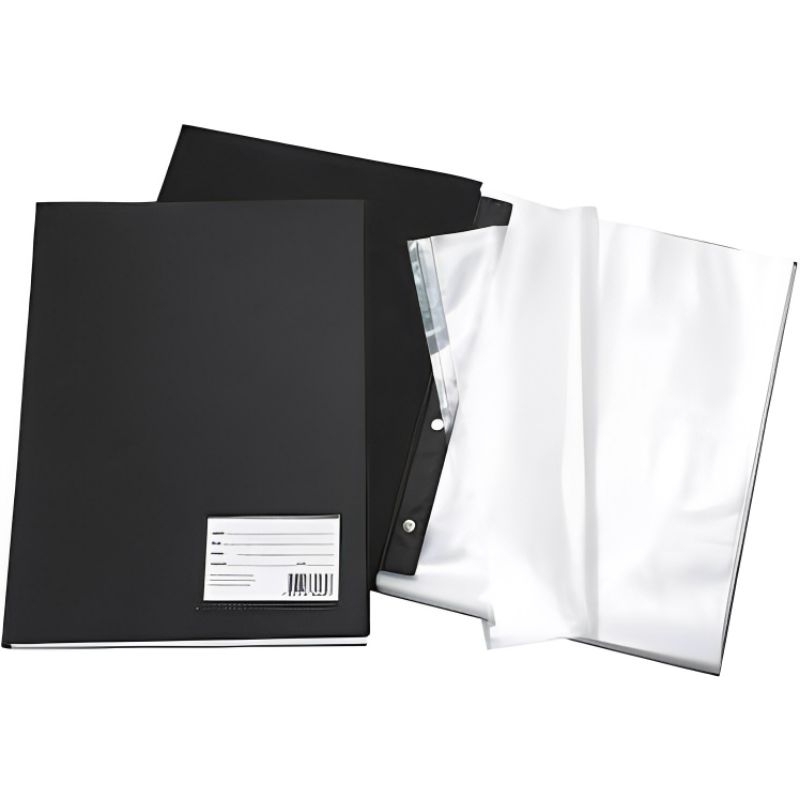 Pasta Catálogo Preta Com 10 / 30 / 50 Envelopes Finos 230x330mm / Pasta Organizadora