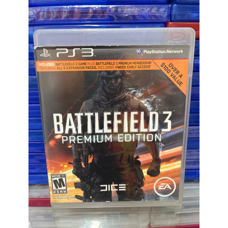 Jogo PS3 - BATTLEFIELD 3 premium edition original mídia física