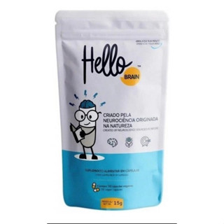 Vitamina Hello Brain Suplemento Alimentar Para Memória E Cansaço Mental 30 Cápsulas