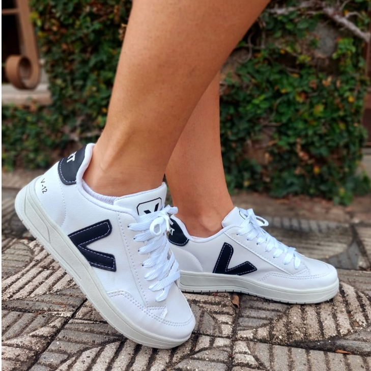 Tenis vert branco store feminino