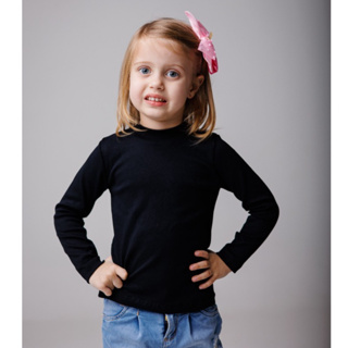 Blusa Gola Alta Manga Longa INFANTIL MENINA 4 AO 14 em Oferta na Shopee