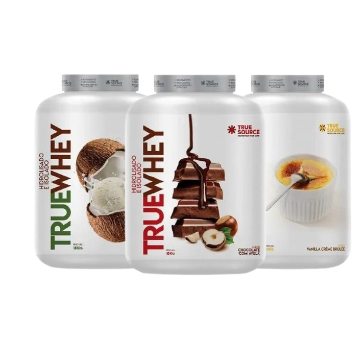 Whey True Source 1.8KG Gourmet Isolado e Hidrolisado Escolha o Sabor